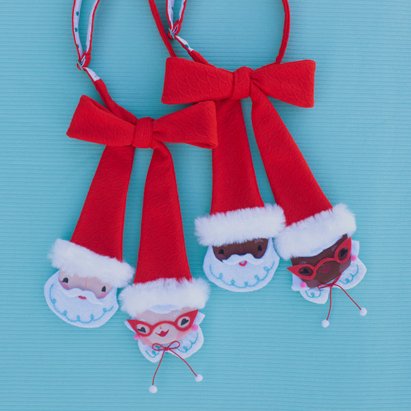 Mr. & Mrs. Claus bow tie- collab with Lisa Penney!
