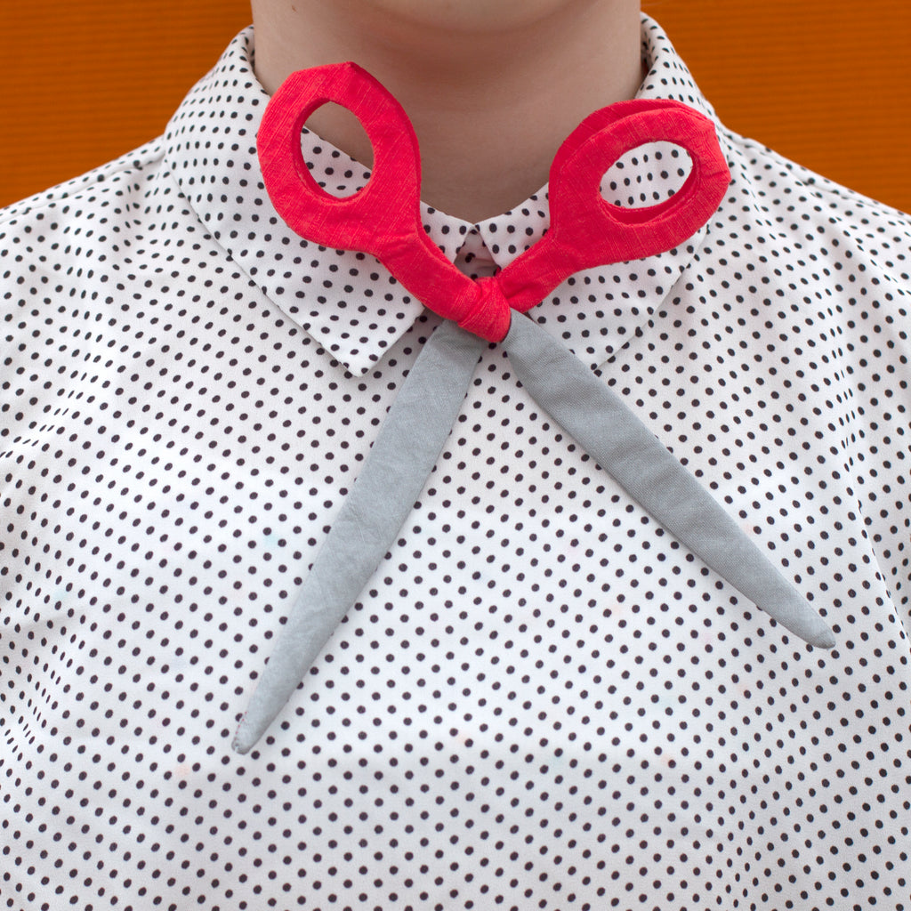 scissors bow tie